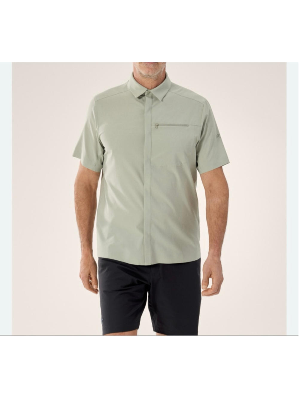 Men's Arc'teryx Casual Button Down Shirt XL Light Green of